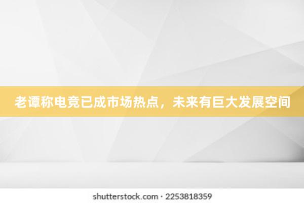 老谭称电竞已成市场热点，未来有巨大发展空间